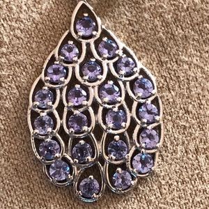 NWOT Sterling Silver Tanzanite Pendant